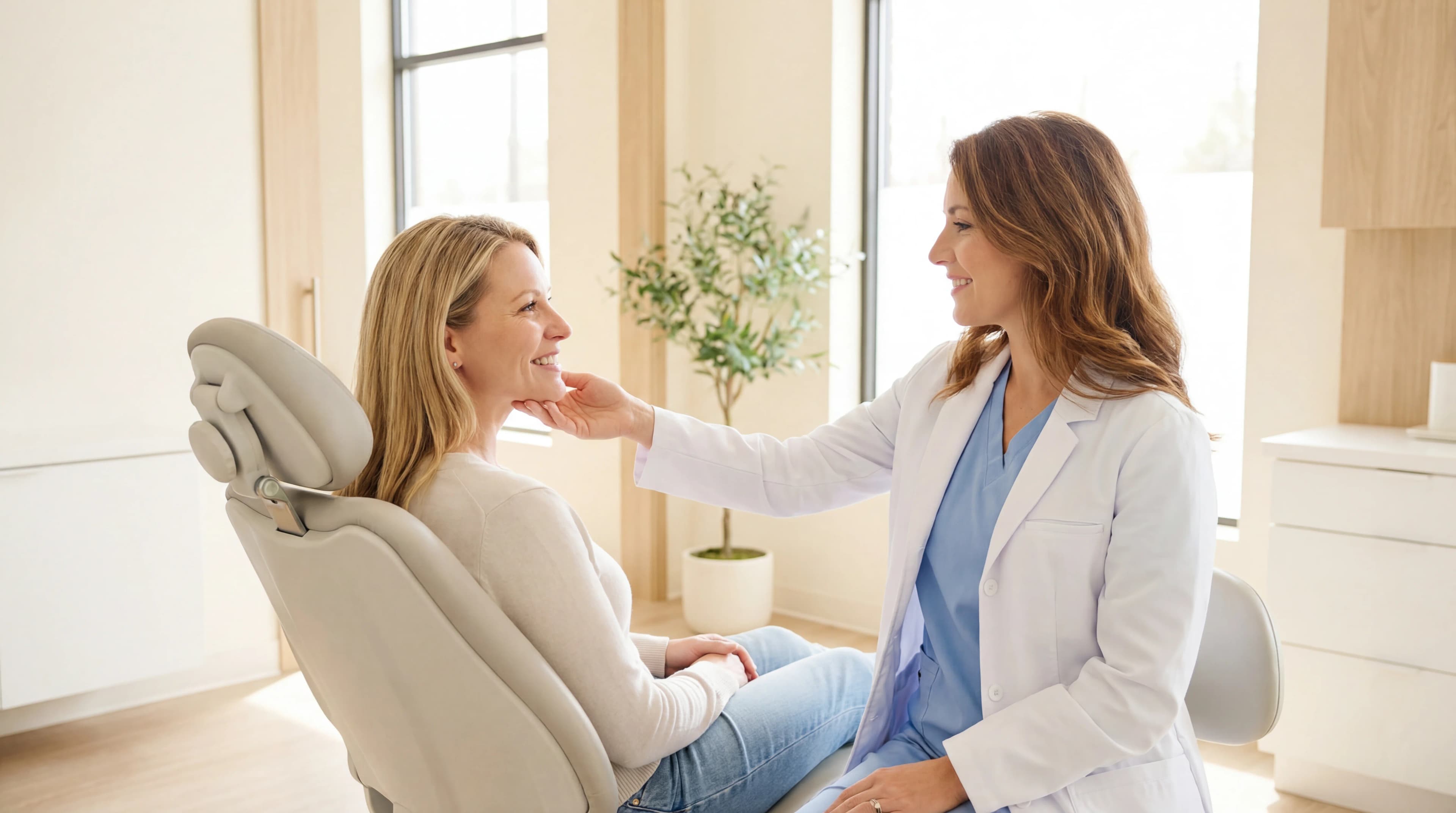 CMD-Spezialist bei der Kiefergelenk-Untersuchung