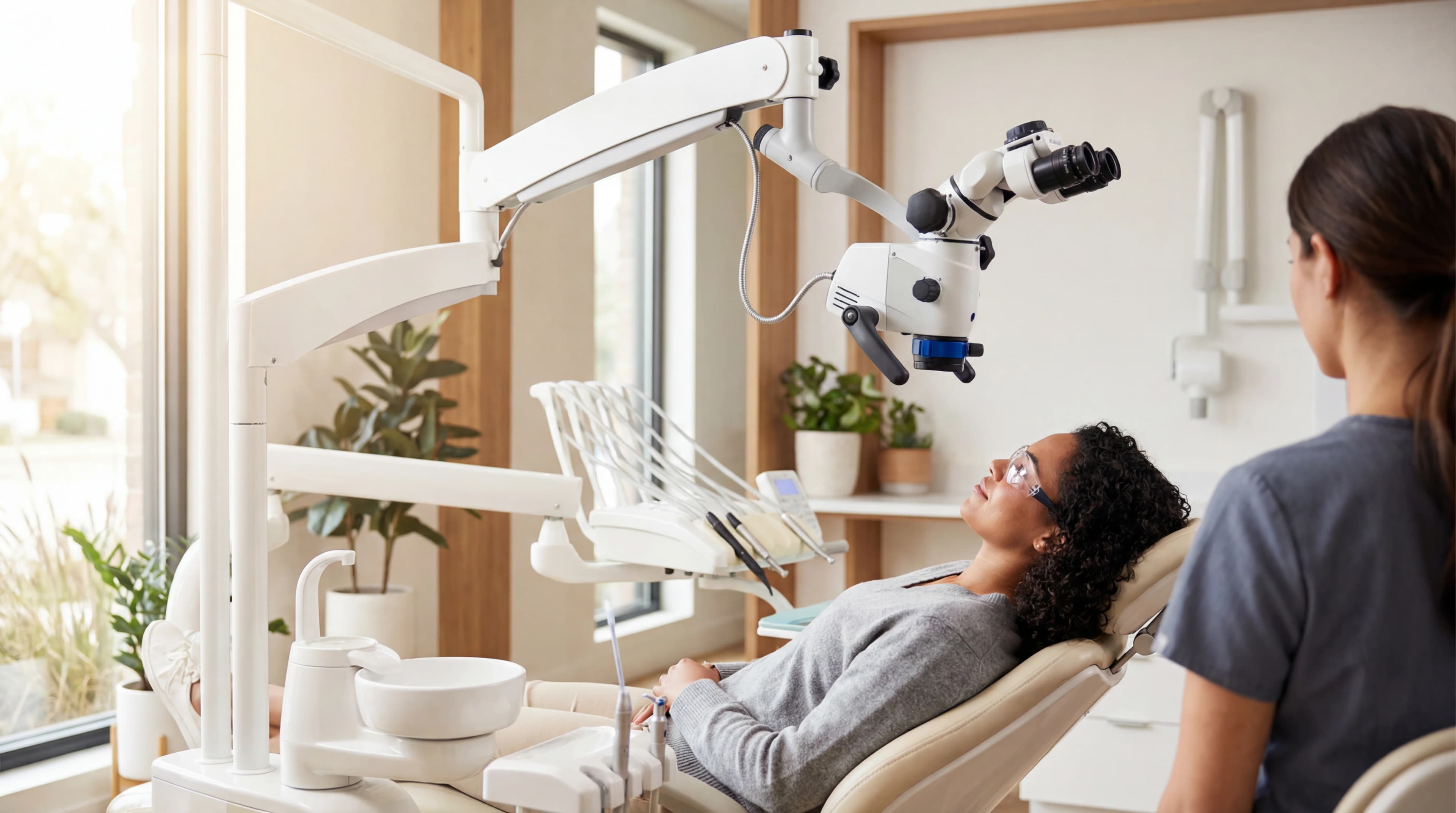 Modernes Endodontiemikroskop für präzise Wurzelkanalbehandlung